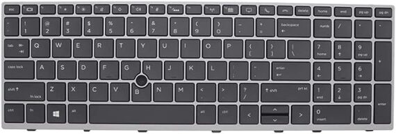 Keyboard for HP EliteBook 850 G5 850 G6 755 G5 Zbook 15u G5 Zbook 15u G6 Laptop HP Elitebook 850 G6 Keyboad with Silver Frame wih Backlit with Point US Layout price in kenya